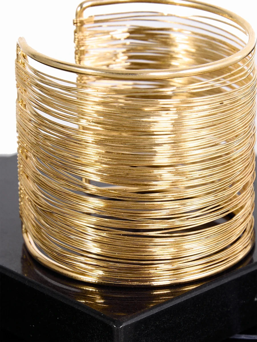 Gold Plated Wire Wrapped Bracelet