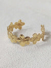 Gold Flower Bangle