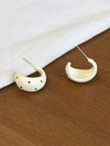 C-Shaped Polka Dot Earrings