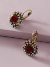 Rhinestone Decor Stud Earrings