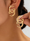 Minimalist Hollow Metal Statement Earrings