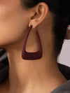 Geometric Design Hoop Earrings