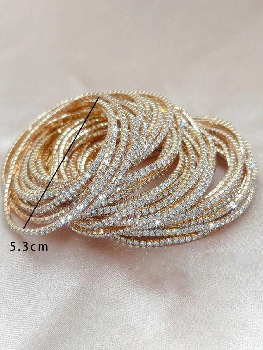 Gold Cubic Zirconia Tennis Bracelet
