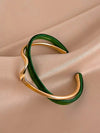 Andkiss Structured Layered Cuff Bangle