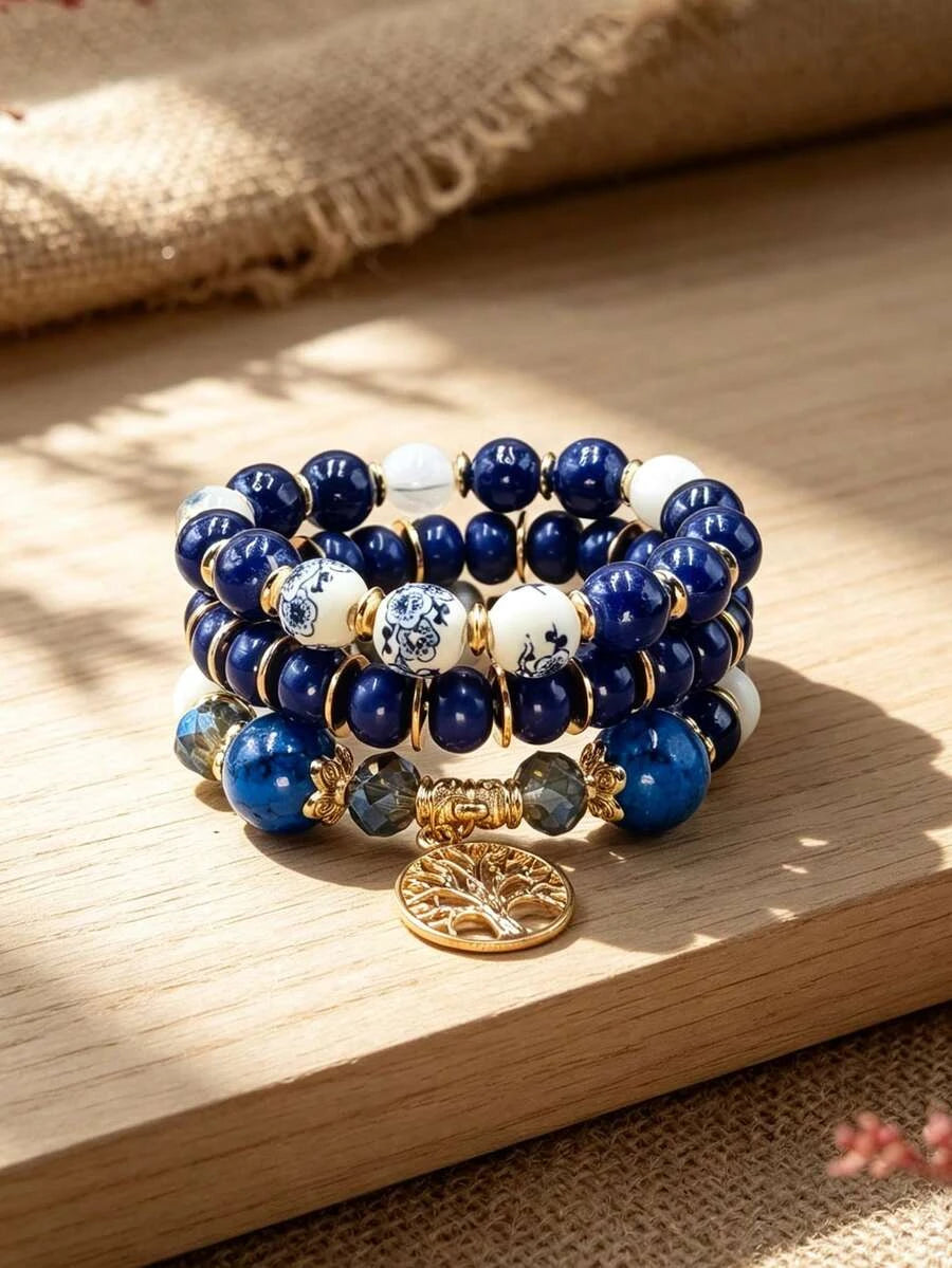 Tree Shaped Jewelry Bracelet Set