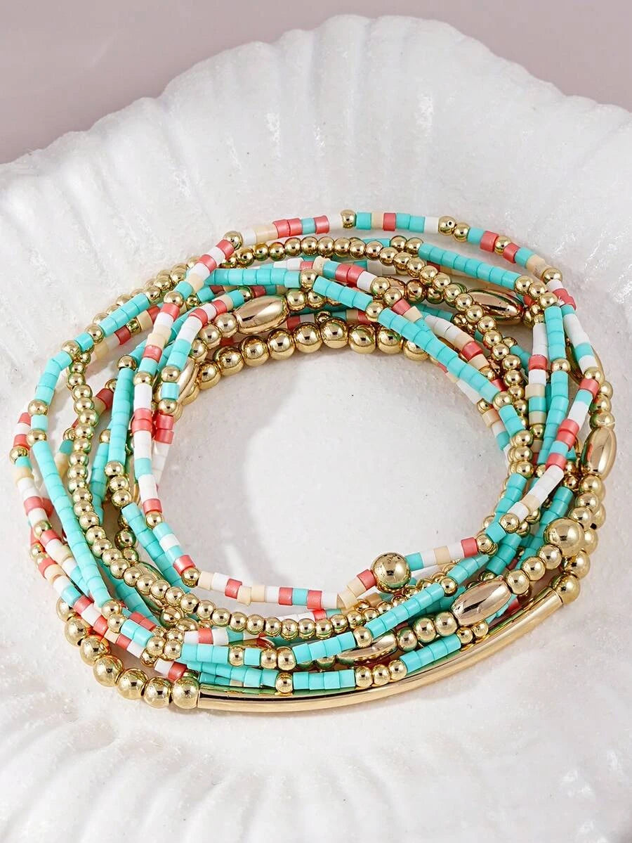 Bohemian Beaded Bracelet Set