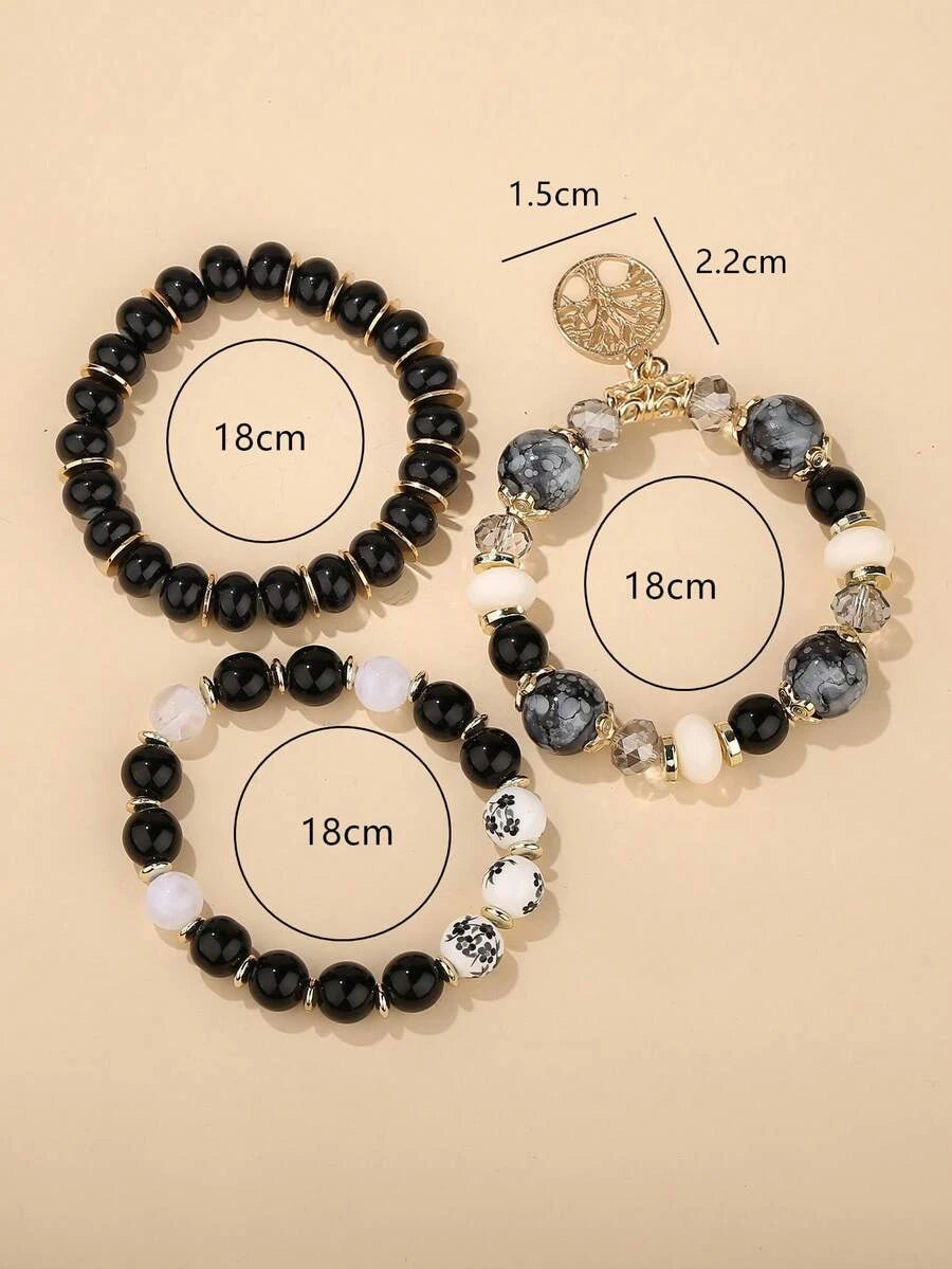 Tree Shaped Jewelry Bracelet Set