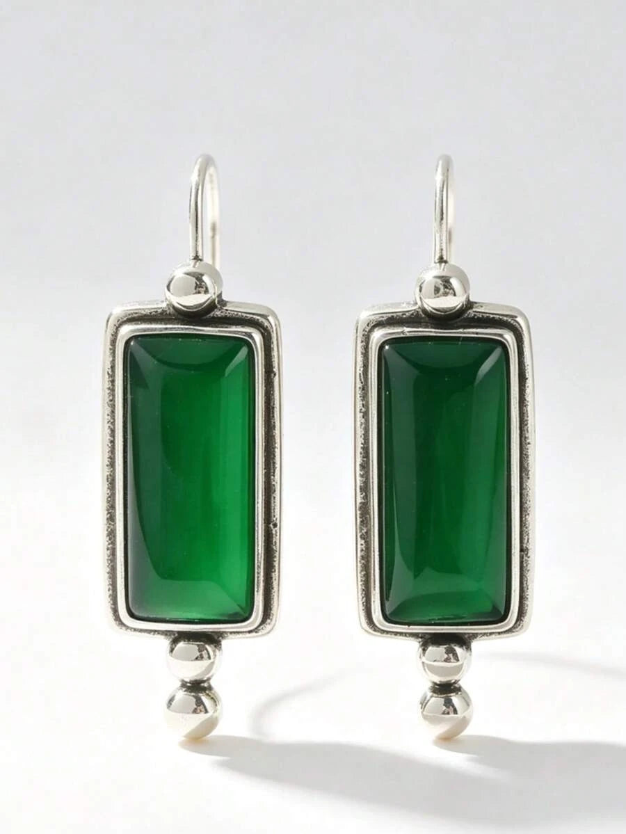 Minimalist Rectangular Dangle Earrings