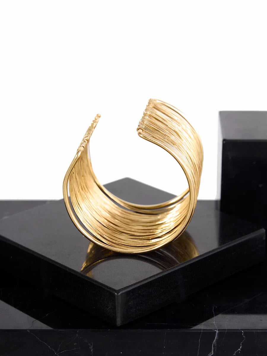 Gold Plated Wire Wrapped Bracelet
