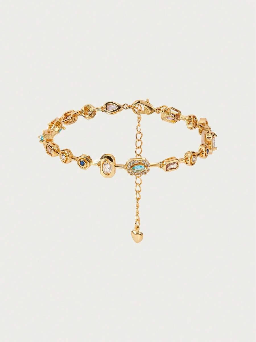 Glisma Gold Plated Chain Bracelet