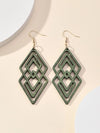Casual Geometric Wooden Earrings