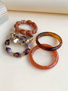 Vintage Multi Layer Brown Necklace