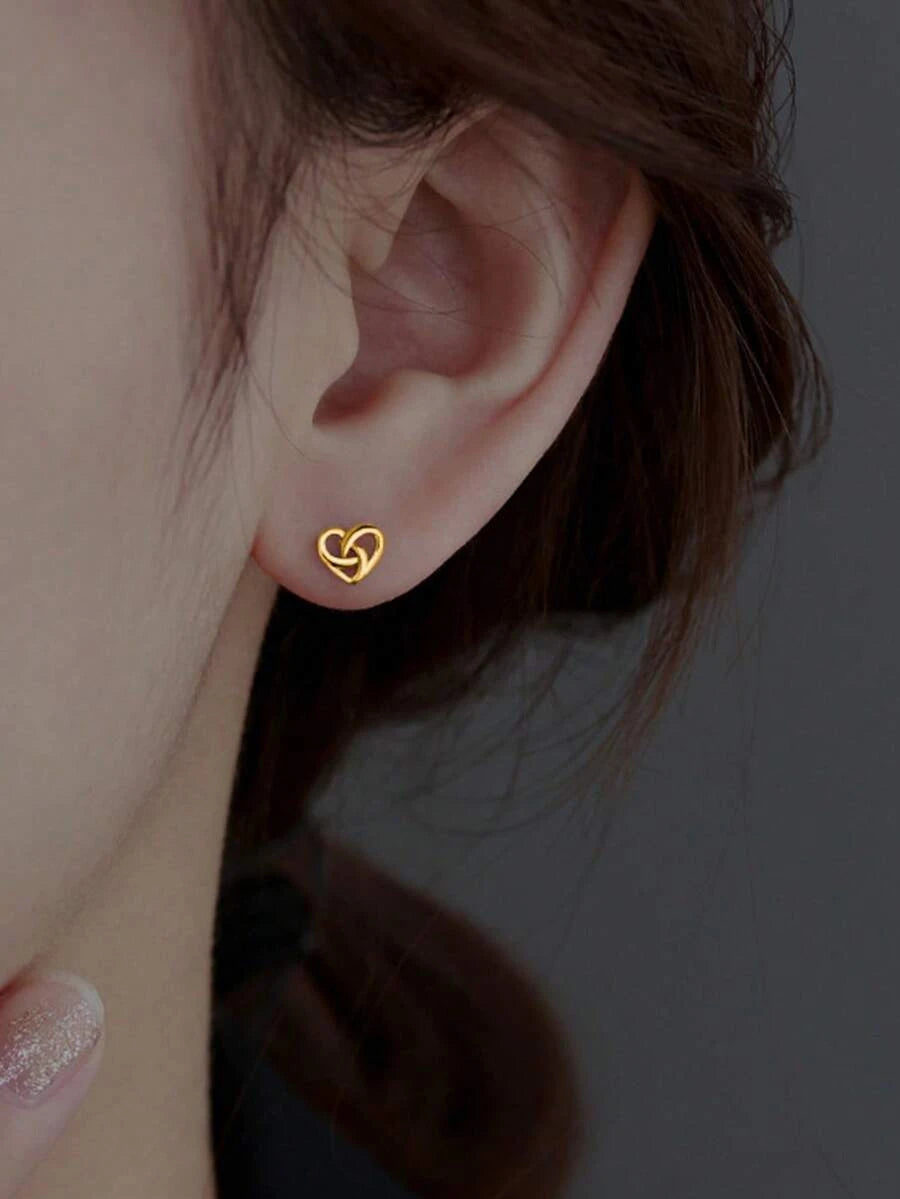 Elegant Heart Earring Studs