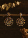 Vintage Floral Hollow Hoop Earrings