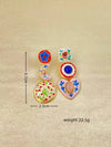 Retro Bohemian Enamel Flower Earrings