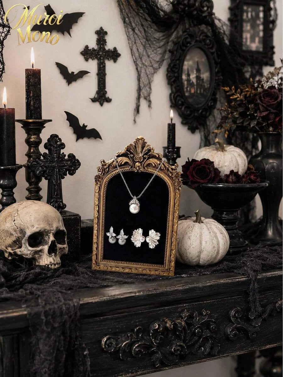 Vintage Baroque Resin Jewelry Tower