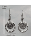 Bohemian Vintage Hollow Round Pendant Earrings
