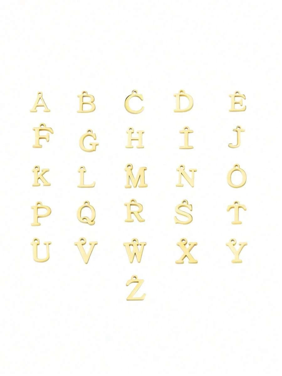 Double Stainless Steel Initial Necklace