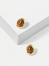 Natural Tiger Eye Stud Earrings