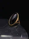Gold Plated Stainless Steel Crystal Ring