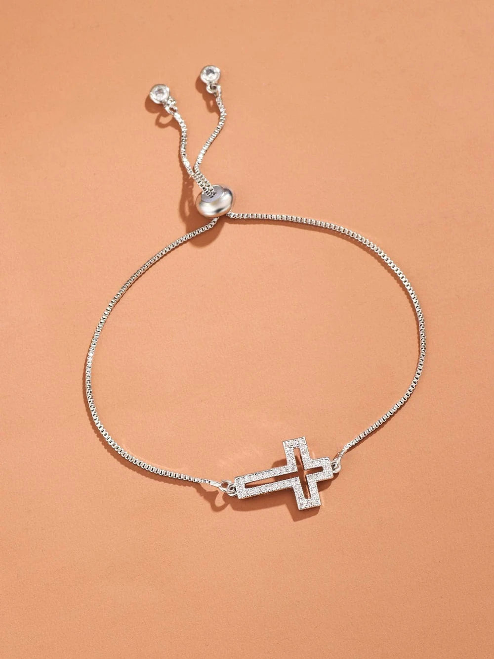 Cubic Zirconia Cross Bracelet