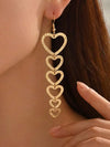 Geometric Polygon Tassel Earrings
