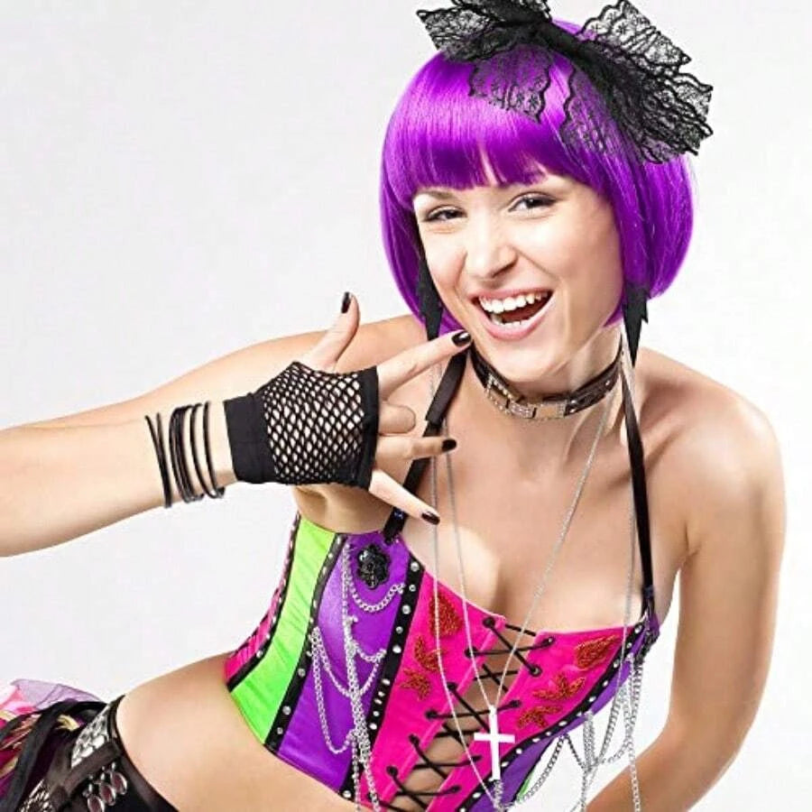 Blulu 80s Retro Party Costume Accessories