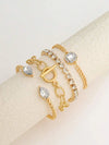 Rhinestone Snake Bracelet Set