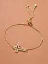 Cubic Zirconia Cross Bracelet