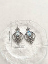 Vintage Bohemian Teardrop Gemstone Earrings