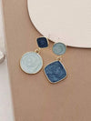Two Tone Drop Earrings