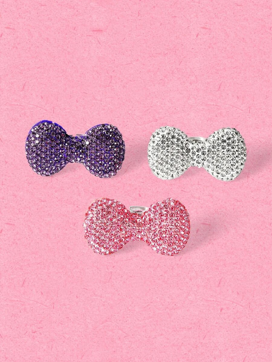 Handmade Bowknot Ring Set