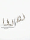 Vintage Resin U-Shaped Earrings