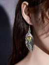 Retro Gothic Crescent Moon Drop Earrings