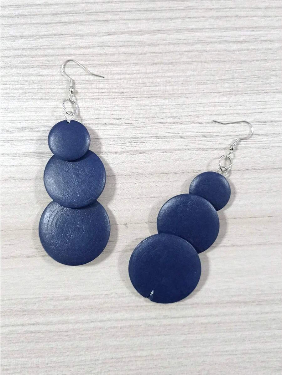 Round Drop Earrings