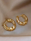 Old Money Teardrop Hoop Earrings