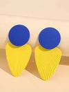 Exaggerated Pearl Leaf Stud Earrings