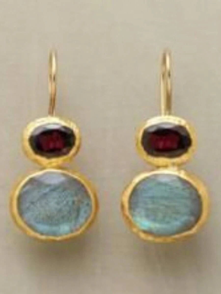 Retro Minimalist Geometric Drop Earrings