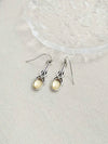 Bohemian Yellow Faux Gemstone Pendant Earrings