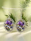 Vintage Floral Teardrop Earrings