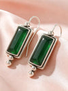 Minimalist Rectangular Dangle Earrings