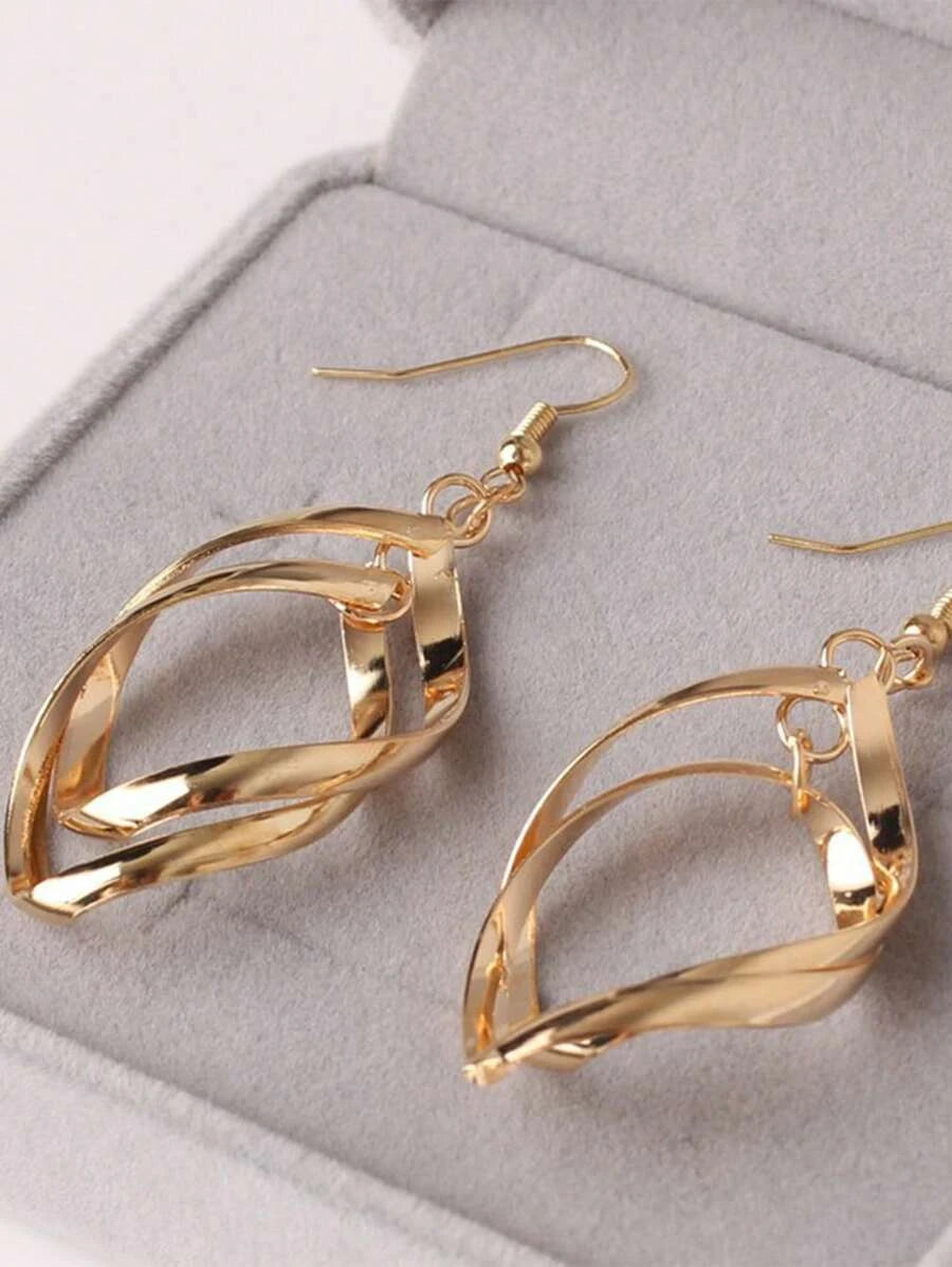 Personalized Vintage Spiral Earrings