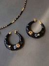 French Retro Asymmetrical Drop Earrings