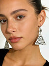 Vintage Minimalist Distressed Metal Disc Earrings