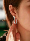 Matte Gold Metallic Earrings