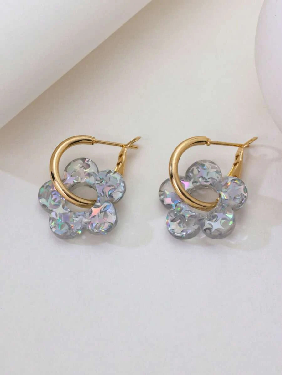 Five Leaf Clover Earring Studs