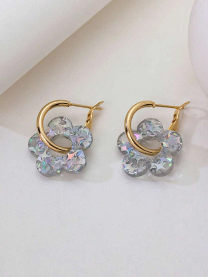 Five Leaf Clover Earring Studs