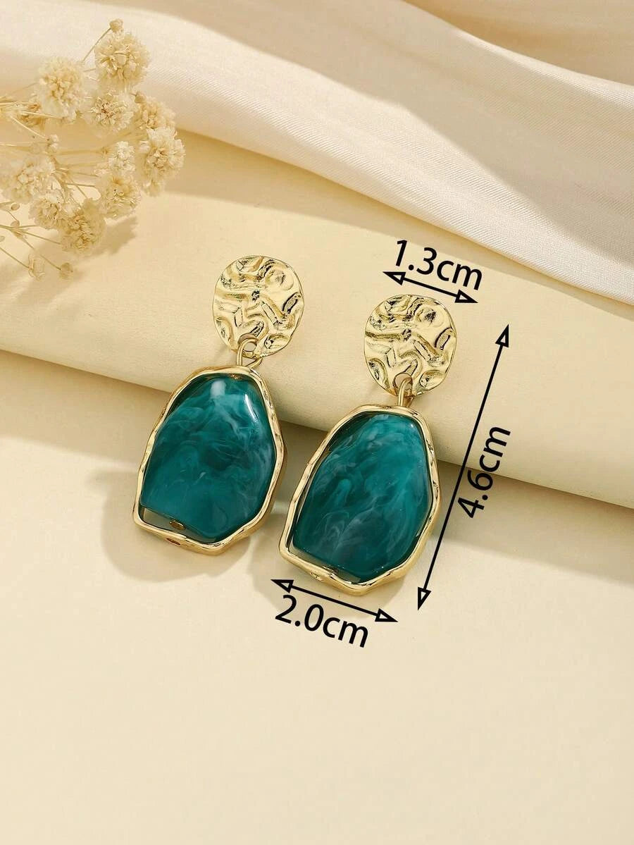 Bohemian Resin Drop Earrings