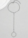 Gold Lip Chain Knuckle Bracelet