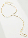 Gold Lip Chain Knuckle Bracelet